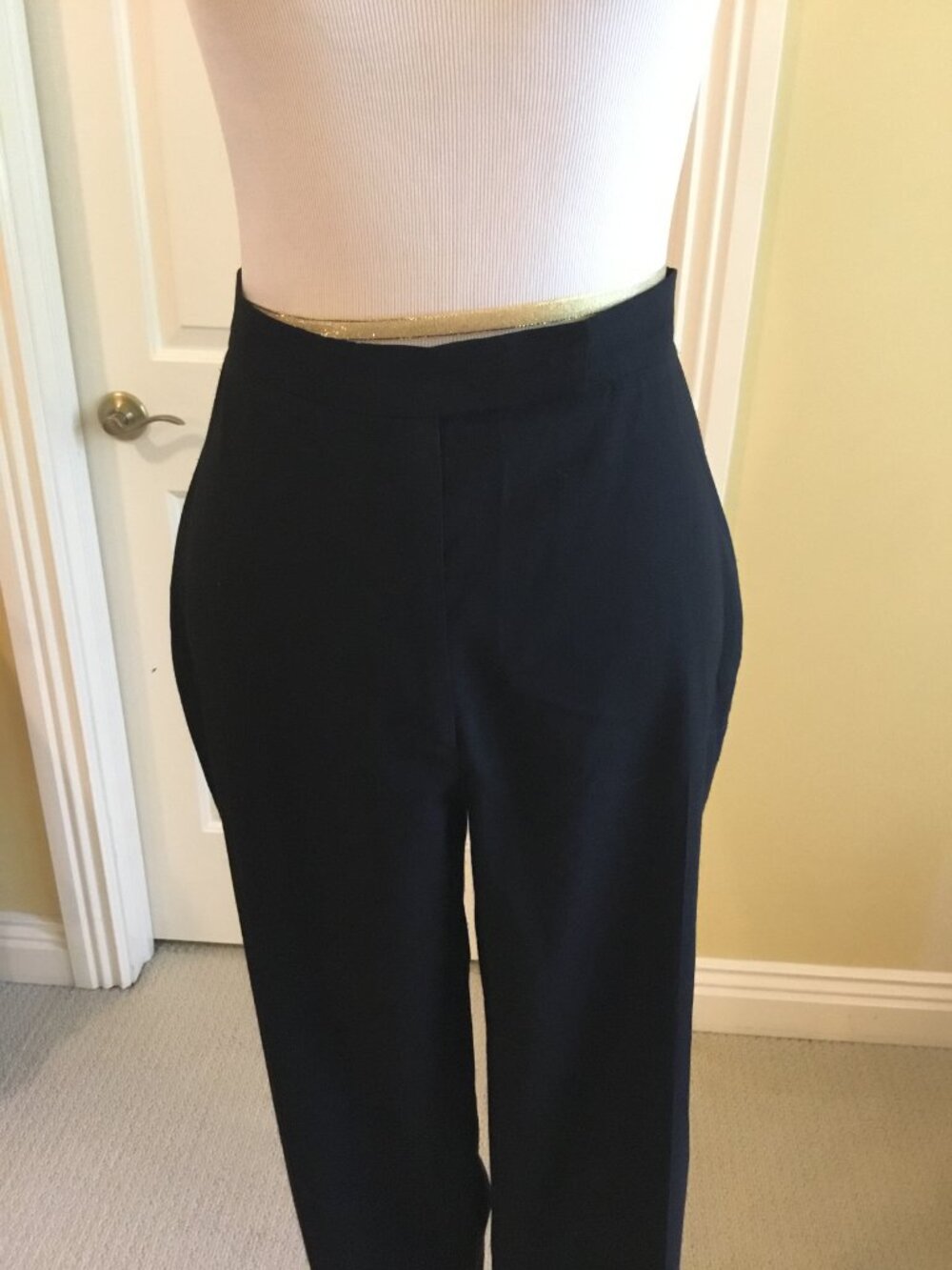 Dolce & Gabbana Black High-Waisted Tailored Dress Pants Made in Italy - Picture 10 of 13